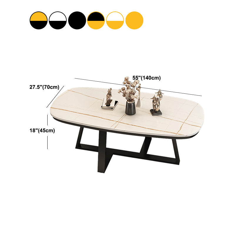 Mesa de cóctel superior de piedra de la piedra Glam 1 Mesa de café individual - 17.72 "H