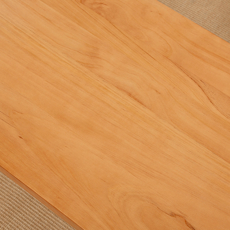 ナチュラルソリッドウッドとアクリルコーヒーカクテルテーブル-15.75 "H