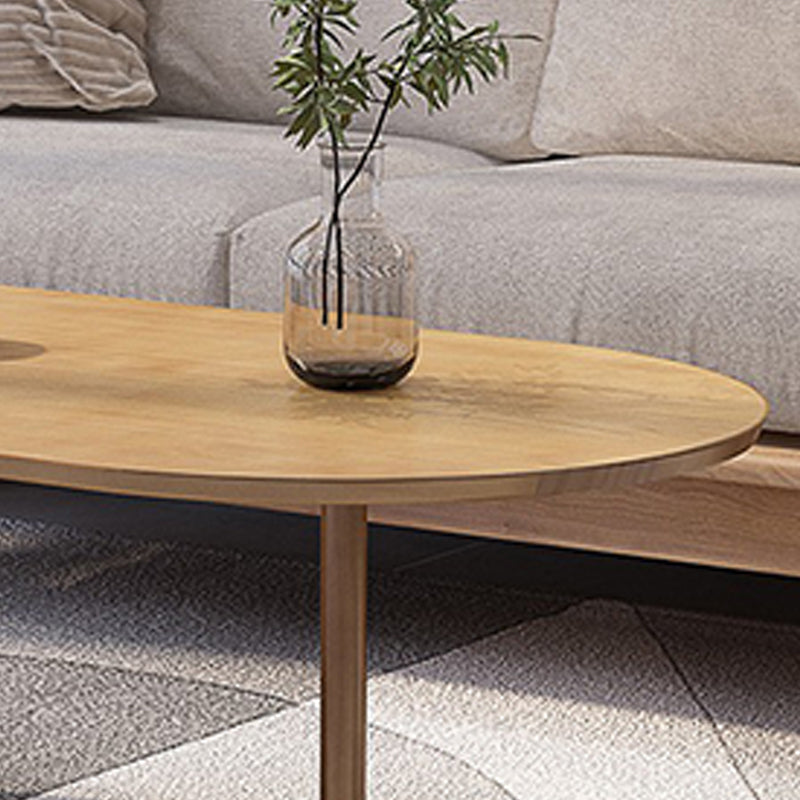 Brone Solid Wood Coffee Table Living Room Trestle Coffee Table Clearhalo 'Coffee & Accent Tables' 'Coffee Tables' 'coffee_tables' 'furn' 'furn_coffee_tables' 'Furniture' 'Living Room Furniture' 5973362