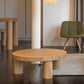Scandinavian Round Solid Wood Coffee Table Natural 3 Legs Cocktail Table Clearhalo 'Coffee & Accent Tables' 'Coffee Tables' 'coffee_tables' 'furn' 'furn_coffee_tables' 'Furniture' 'Living Room Furniture' 5973372