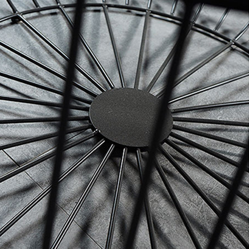 Mid-century Round Iron Coffee Table Frame Cocktail Table with Storage Clearhalo 'Coffee & Accent Tables' 'Coffee Tables' 'coffee_tables' 'furn' 'furn_coffee_tables' 'Furniture' 'Living Room Furniture' 5973502