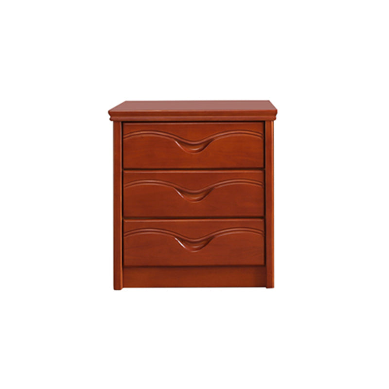 Mid-Century Modern Brown Accent Chest with Drawers Chest in Rubberwood Clearhalo 'Cabinets & Chests' 'cabinets_chests' 'furn' 'furn_cabinets_chests' 'Furniture' 'Living Room Furniture' 5973557
