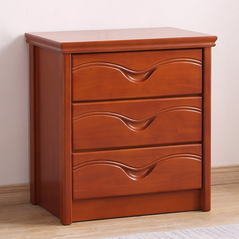 Mid-Century Modern Brown Accent Chest with Drawers Chest in Rubberwood 3 Clearhalo 'Cabinets & Chests' 'cabinets_chests' 'furn' 'furn_cabinets_chests' 'Furniture' 'Living Room Furniture' 5973565