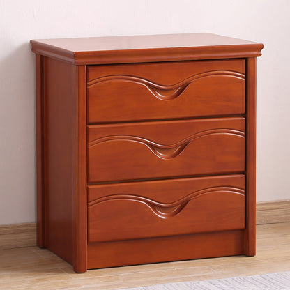 Mid-Century Modern Brown Accent Chest with Drawers Chest in Rubberwood 3 Clearhalo 'Cabinets & Chests' 'cabinets_chests' 'furn' 'furn_cabinets_chests' 'Furniture' 'Living Room Furniture' 5973565