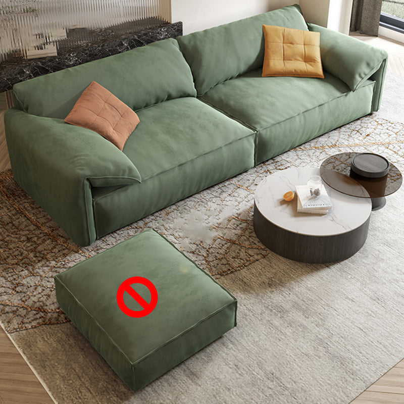 31.5 "H Hedendaagse groene faux lederen kussen bovenarmbank