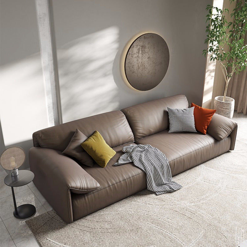 Hedendaagse faux lederen bankkussen bovenarmbank met 4 kussens