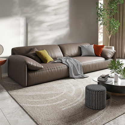 Hedendaagse faux lederen bankkussen bovenarmbank met 4 kussens