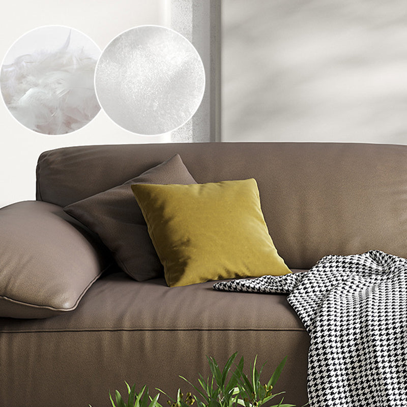 Hedendaagse faux lederen bankkussen bovenarmbank met 4 kussens