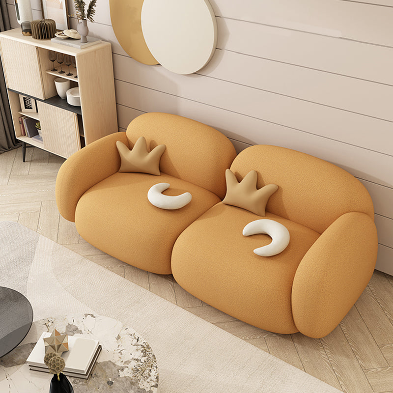 現代的な27.56 "Hフェイクレザースクエアアームソファリビングルーム