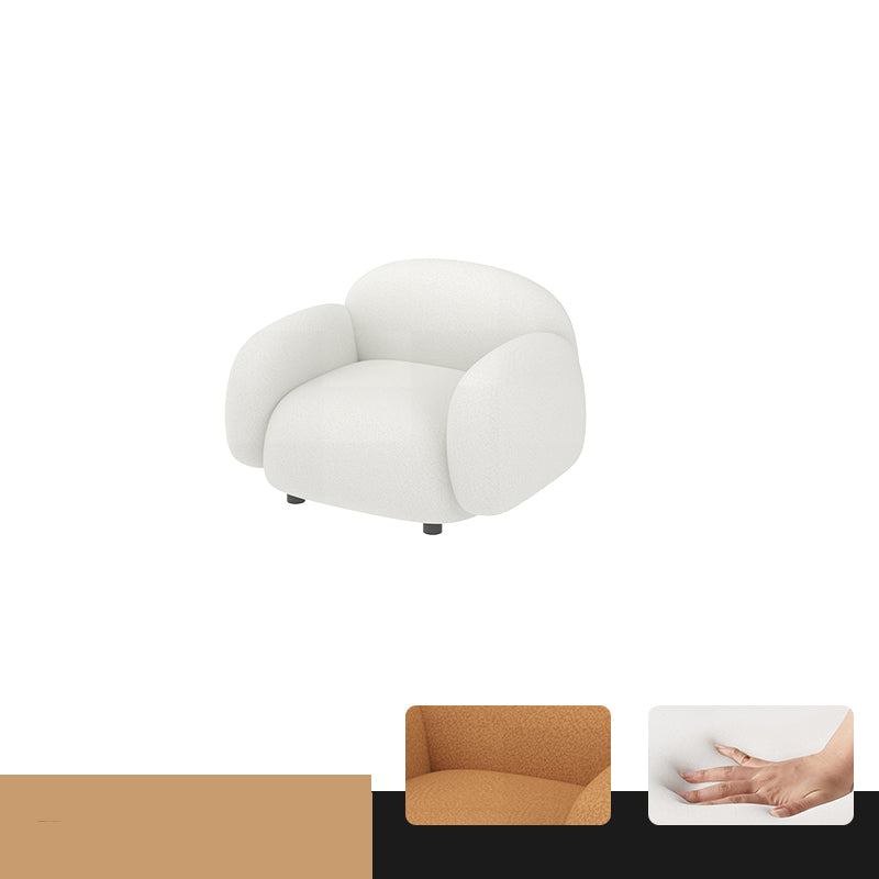 現代的な27.56 "Hフェイクレザースクエアアームソファリビングルーム