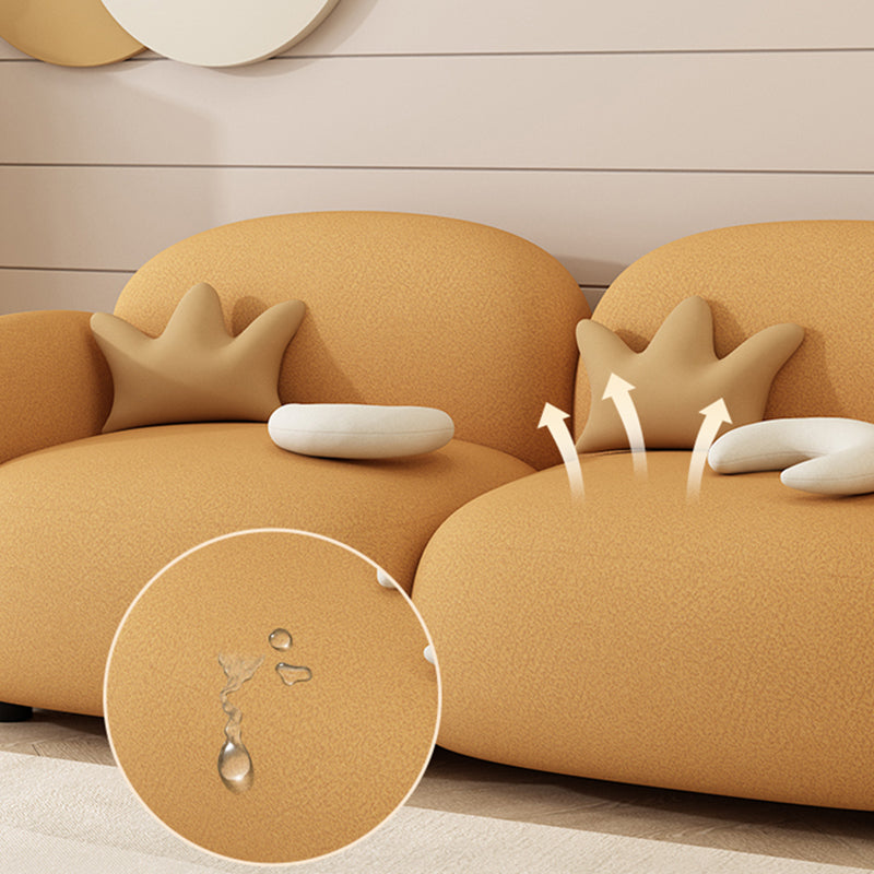 現代的な27.56 "Hフェイクレザースクエアアームソファリビングルーム