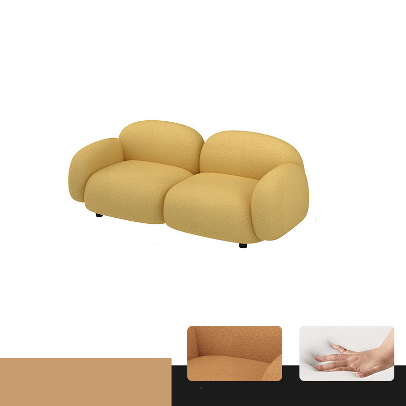 現代的な27.56 "Hフェイクレザースクエアアームソファリビングルーム