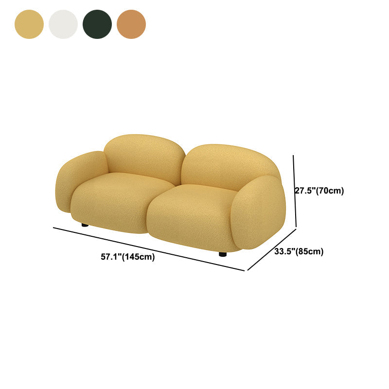 現代的な27.56 "Hフェイクレザースクエアアームソファリビングルーム