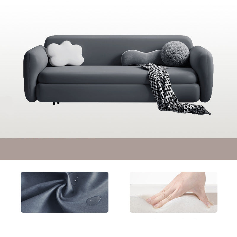 Divano letto coperto con braccio quadrato e cushi posteriore, 37,40 "W