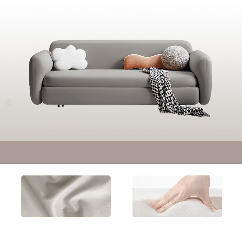 Divano letto coperto con braccio quadrato e cushi posteriore, 37,40 "W