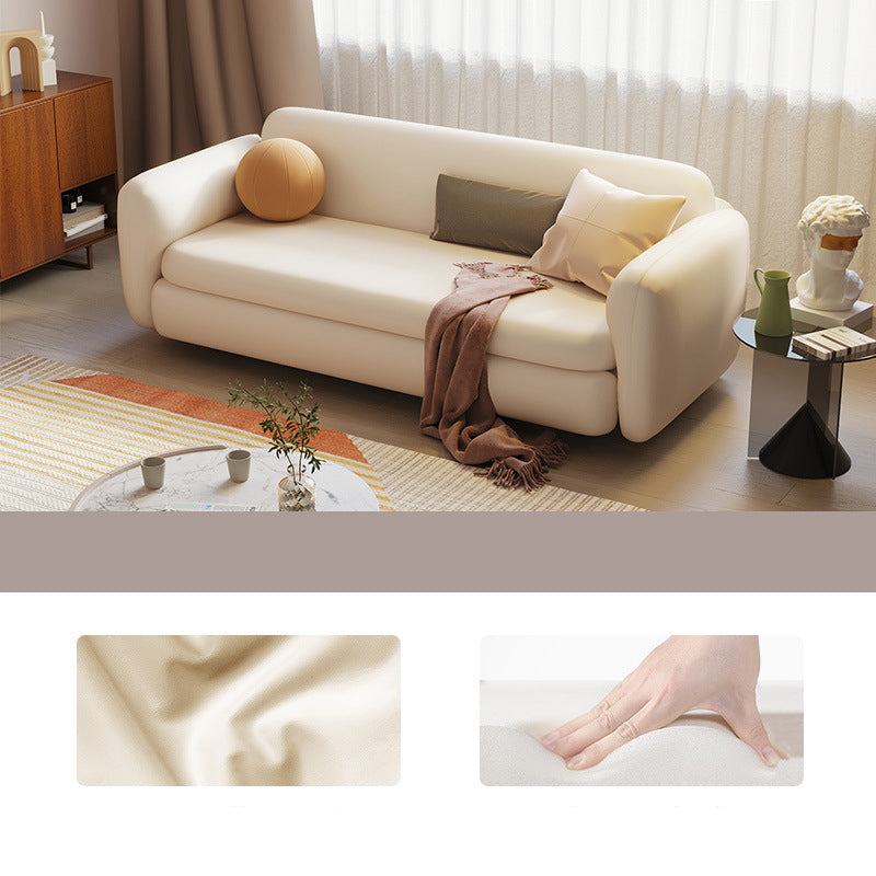 Divano letto coperto con braccio quadrato e cushi posteriore, 37,40 "W