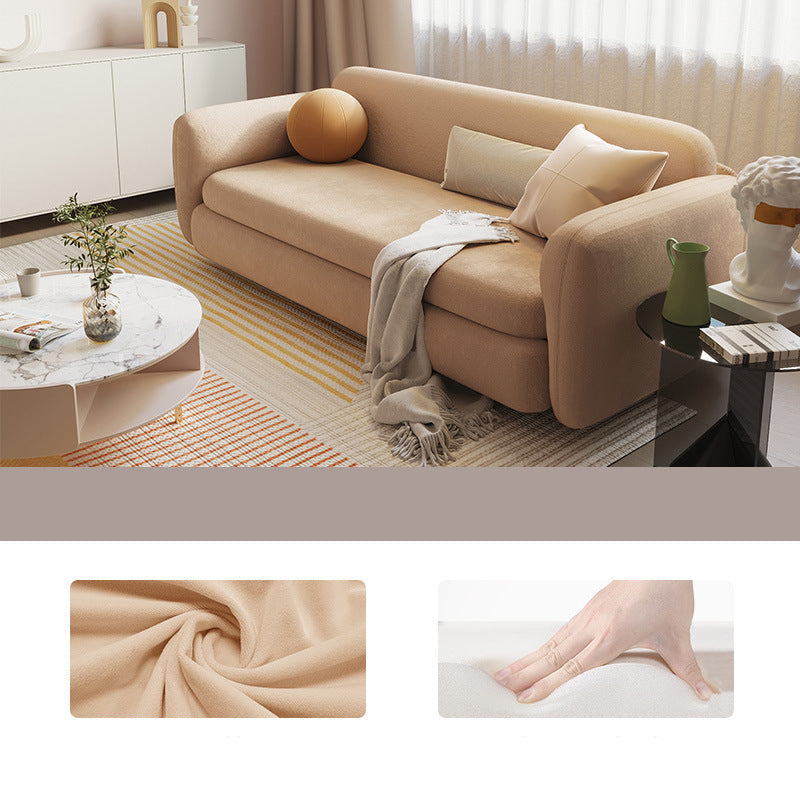 Divano letto coperto con braccio quadrato e cushi posteriore, 37,40 "W