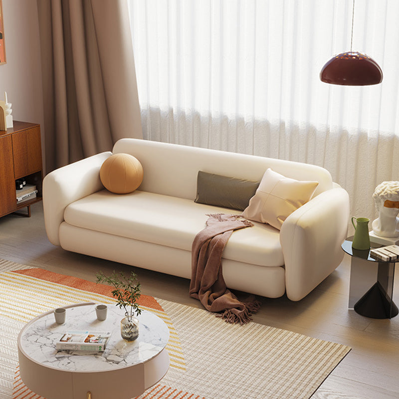 Divano letto coperto con braccio quadrato e cushi posteriore, 37,40 "W