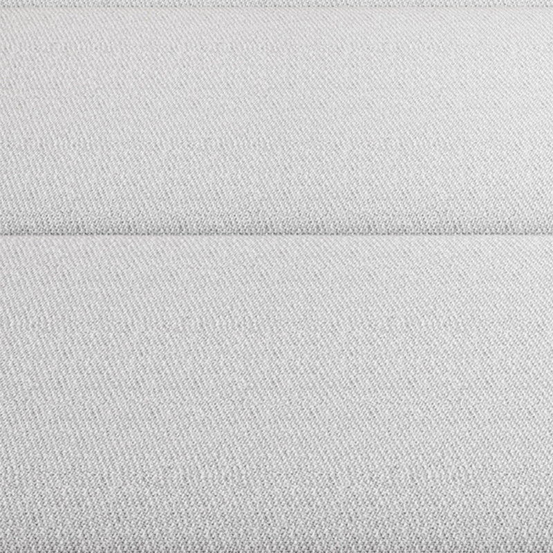 Microfiber Contemporary Sofa Convertible Grey Sofa Bed with Square Arm