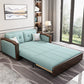 Contemporary Tufted Fabric Sofa Bed with Square Arms in Blue Clearhalo 'furn' 'furn_sofas' 'Furniture' 'Living Room Furniture' 'Sofa' 'sofas' 5973796
