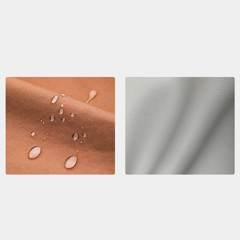 Sofá de cuero moderno de brazo de almohada