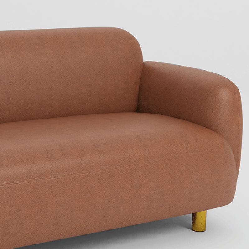 Divano in pelle finta divano a incasso per la macchia con la schiena stretta