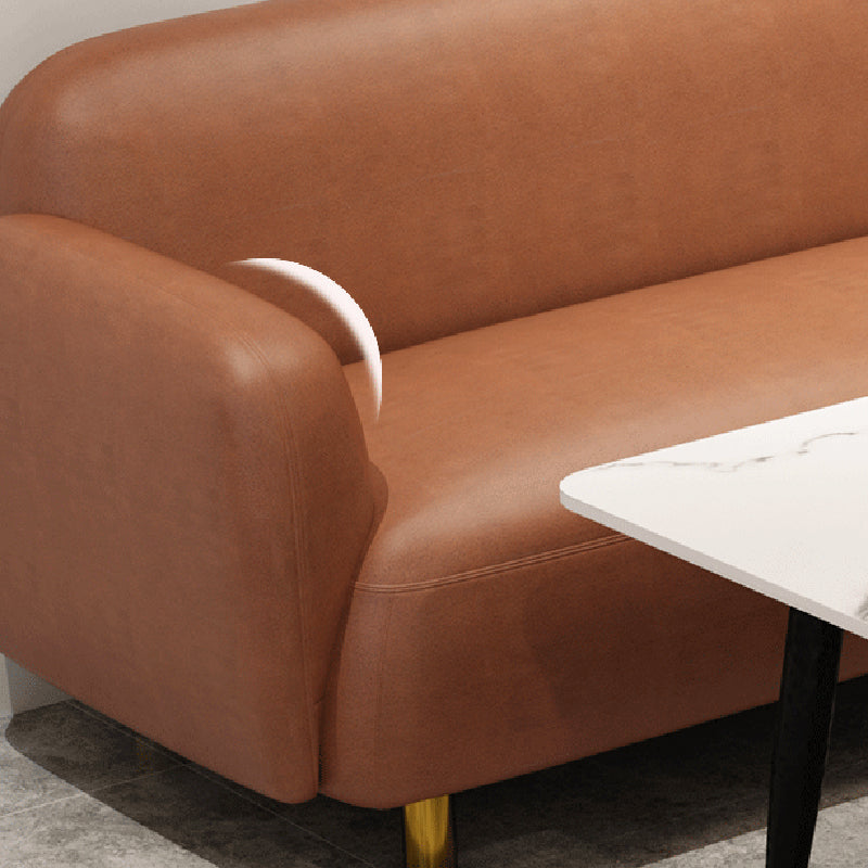 Divano in pelle finta divano a incasso per la macchia con la schiena stretta