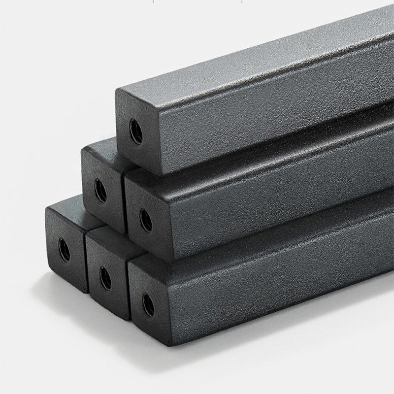 Faux Leather Armless Sofa Bed Sewn Pillow Back Sofa Bed in Grey