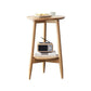 Solid Wood Round Top Side Table 23.6" Tall 3 Legs End Table with Shelf Clearhalo 'Coffee & Accent Tables' 'End & Side Tables' 'end_side_tables' 'furn' 'furn_end_side_tables' 'Furniture' 'Living Room Furniture' 5974064