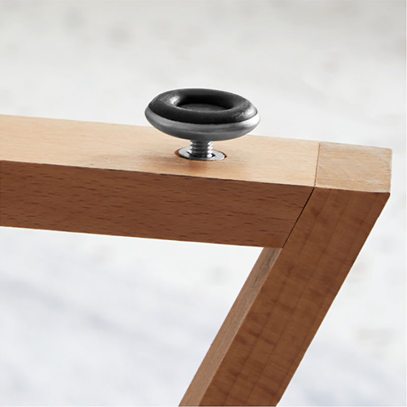 Scandinavian Style Side End Table Wooden Cross Legs Round Sofa Side Accent Table