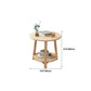 Contemporary Style Side End Table Wooden Round Sofa Side Accent Table