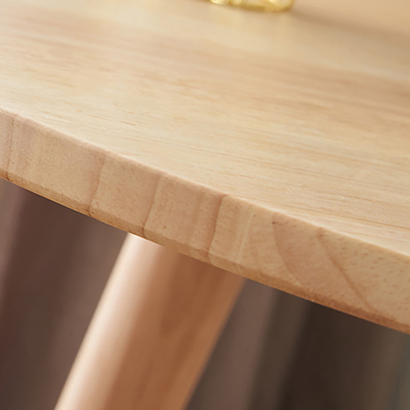 Contemporary Style Side End Table Solid Wood Round Sofa Side Accent Table Clearhalo 'Coffee & Accent Tables' 'End & Side Tables' 'end_side_tables' 'furn' 'furn_end_side_tables' 'Furniture' 'Living Room Furniture' 5974149