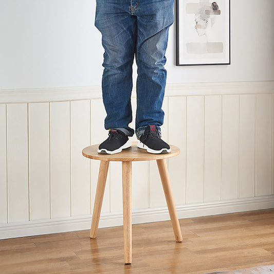 Contemporary Style Side End Table Solid Wood Round Sofa Side Accent Table Clearhalo 'Coffee & Accent Tables' 'End & Side Tables' 'end_side_tables' 'furn' 'furn_end_side_tables' 'Furniture' 'Living Room Furniture' 5974151