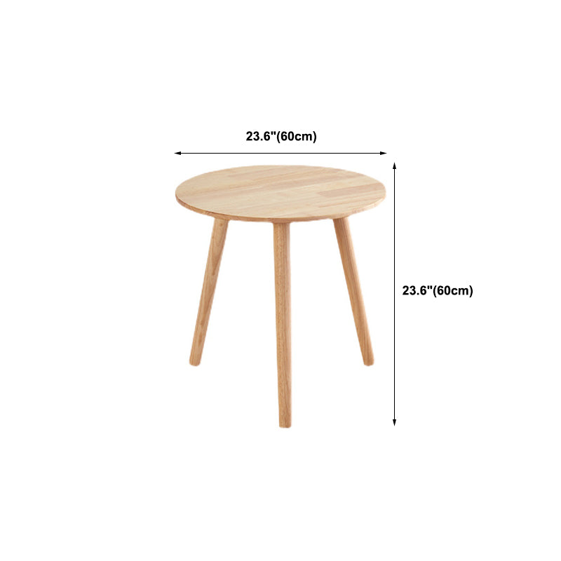 Contemporary Style Side End Table Solid Wood Round Sofa Side Accent Table Clearhalo 'Coffee & Accent Tables' 'End & Side Tables' 'end_side_tables' 'furn' 'furn_end_side_tables' 'Furniture' 'Living Room Furniture' 5974157