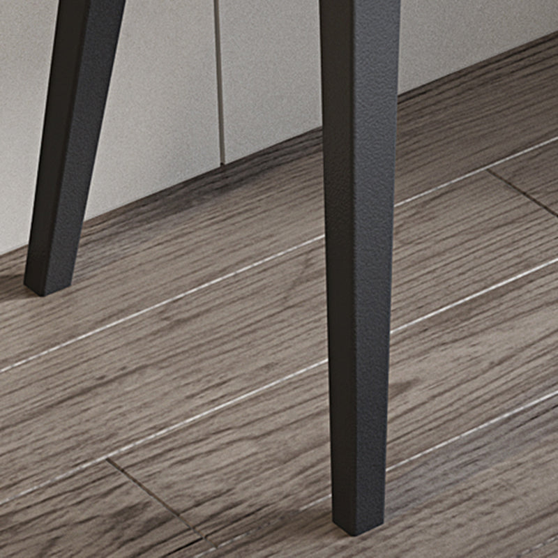 Contemporary Flip-Top Vanity Dressing Table Set in Gray with Drawers