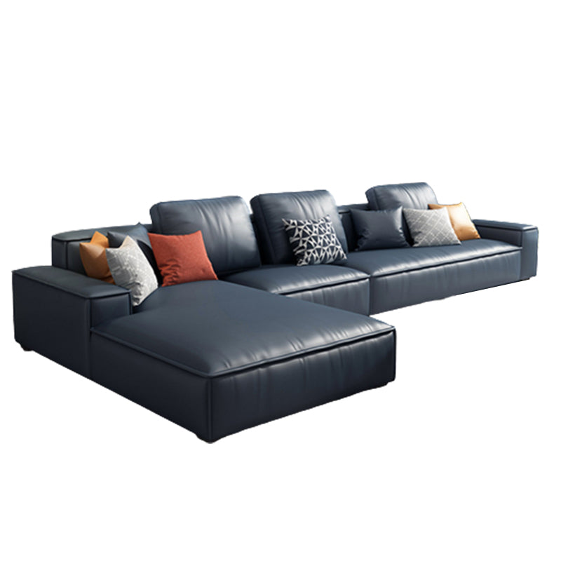 Noordse stationaire faux leer verzonken arm woonkamer sofa chaise