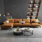 Sala de estar de cuero genuino nórdica Sofá Sofá Sofá Chaise