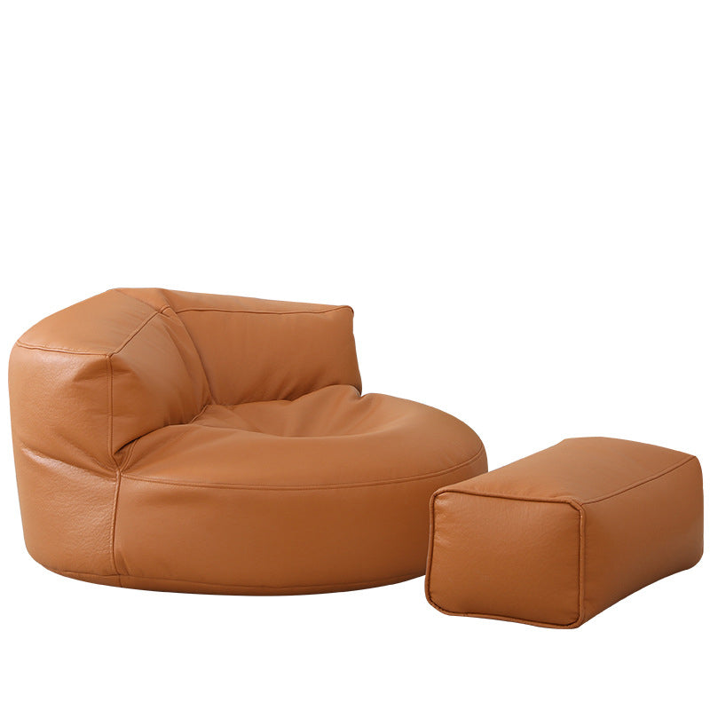 Contemporary Bonded Leather Armless Reclining Tight Back Lounge Chair Clearhalo 'Accent Chairs' 'accent_chairs' 'Chairs & Seating' 'furn' 'furn_accent_chairs' 'Furniture' 'Living Room Furniture' 5974547