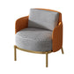 Contemporary Living Room with Goldtone Legs Basic Four Leg Accent Armchair