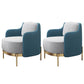 Contemporary Living Room with Goldtone Legs Basic Four Leg Accent Armchair