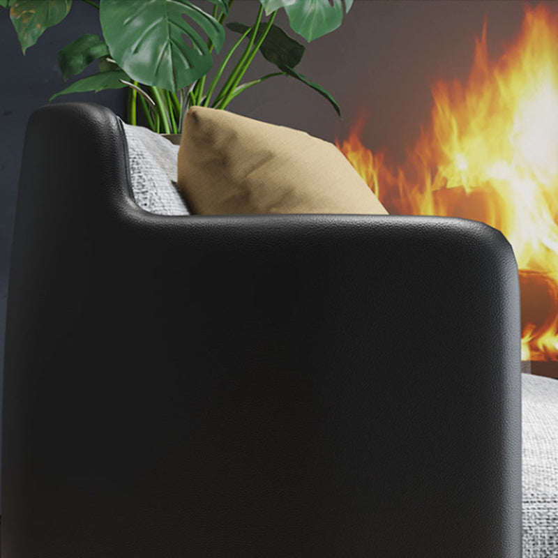 Contemporary Living Room with Goldtone Legs Basic Four Leg Accent Armchair