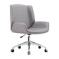 Contemporary Faux Leather Ergonomic Chair Mid-Back Conference Swivel Chair Clearhalo 'furn' 'furn_office_chair' 'Furniture' 'Office Chairs' 'Office Furniture' 'office_chair' 5977309