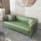 Modern Faux Leather Standard Sofa Tuxedo Arm for Living Room