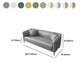Modern Faux Leather Standard Sofa Tuxedo Arm for Living Room