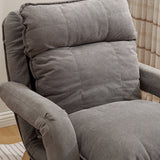 Contemporary Fabric Removable Cushions With Loose Cover Lounge Chair