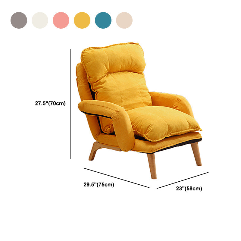 Contemporary Fabric Removable Cushions With Loose Cover Lounge Chair