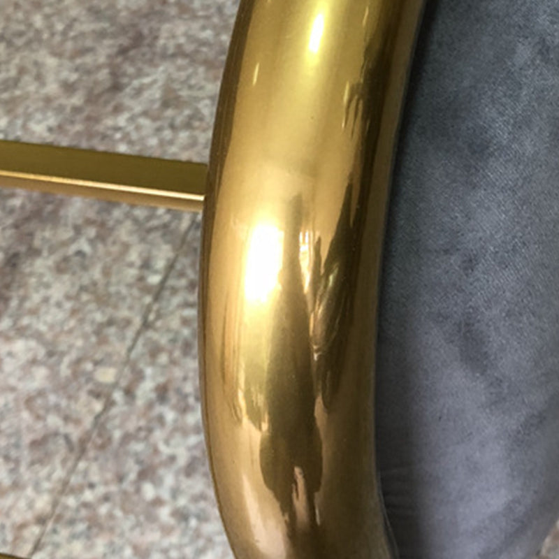 Contemporary Metal Upholstered Headboard Rectangular Slat Bed