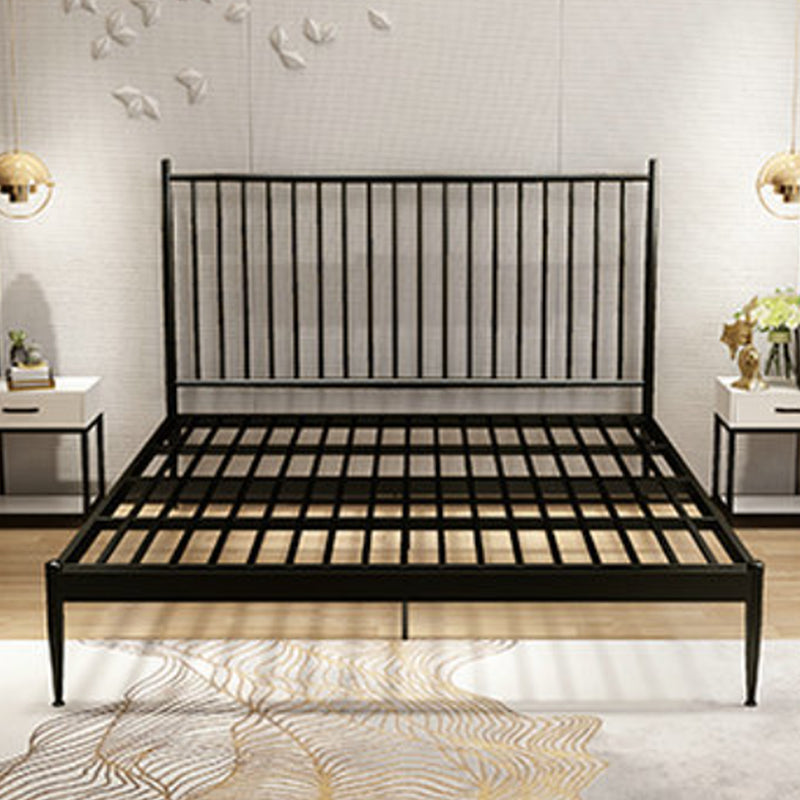 84,65 inch breed eigentijdse latbed metalen bed met hoofdeinde