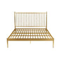 84,65 inch breed eigentijdse latbed metalen bed met hoofdeinde