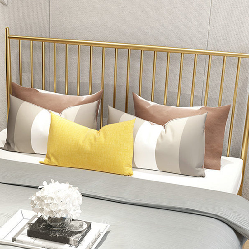 84,65 inch breed eigentijdse latbed metalen bed met hoofdeinde